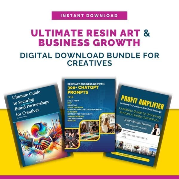 Resin Art Business Growth Digital Download Bundles